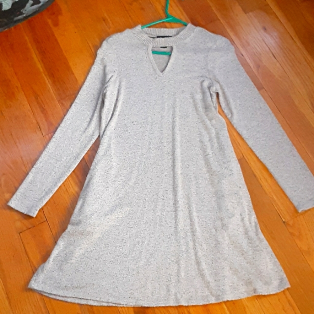 Grey/pink winter dress